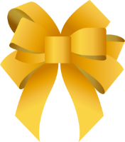 Golden gift ribbon